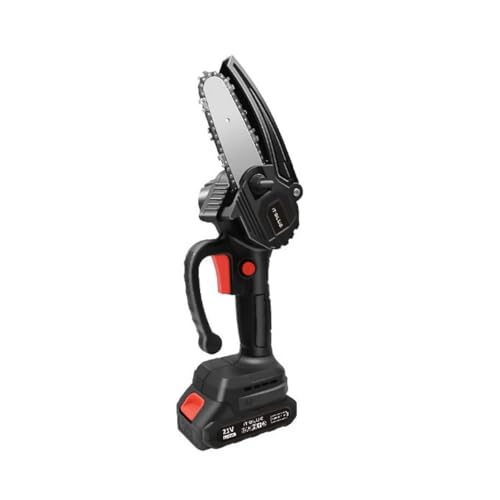 Mini Motoserra Poda e Jardinagem 2 Baterias Bivolt Serra Elétrica 21v 4 Polegadas Bivolt Mini Motose
