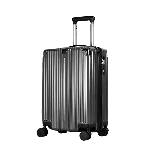Image of 20 Inch Carry On Luggage with Spinner Wheels,PC Expandable Hard Shell Suitcase with USB Port,Lightweight Travel Luggage Airline Approved for Men Women (Iron Gray)