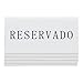 Securit Set da 5 segna tavolo con la scritta "reservado" in spagnolo