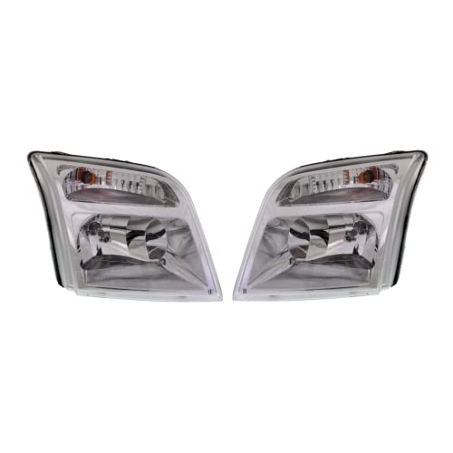 For Ford Transit Connect 2010 2011 2012 2013 Headlight Assembly Driver and Passenger Side | Pair | Replacement For FO2502296, FO2503296 | 191275364055, 9T1Z13008D