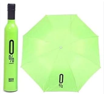 Windproof Double Layer Umbrella with Bottle Cover Umbrella (Multicolor) - Pack of 1