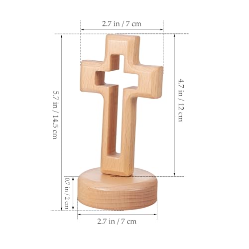 Cruz de madera para bautizo y comunión Gatuida como recuerdo inolvidable 2