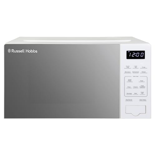 Russell Hobbs Touch Control Digital Solo Microwave 20L 800W with 10 Power Levels, 6 Auto Cook Menus,...