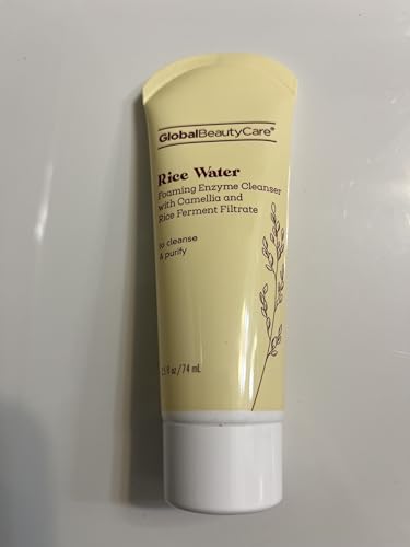 Global Beauty Care Rice Water Foaming Enzyme Cleanser with Camellia and Rice Ferment Filtrate, 2.5 fl oz image 3