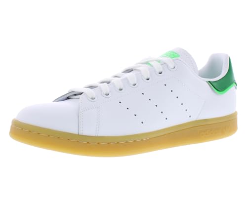 Image of adidas Stan Smith Mens Shoes Size 8, Color: Footwear White /Green /Gum