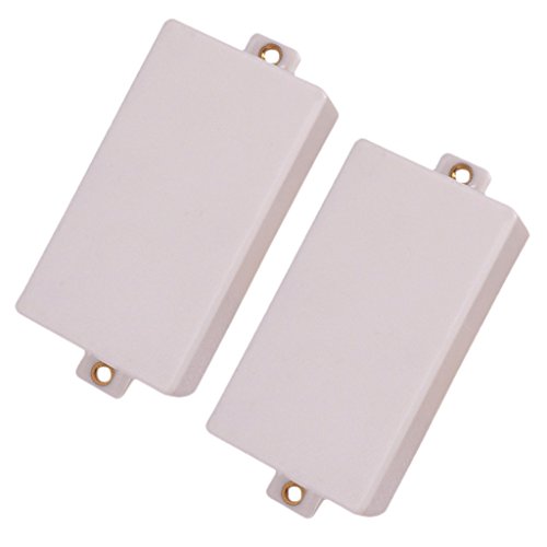 Shiwaki ホールなし エレキギター ピックアップ ハムバッカー ダブルコイルカバー - 白