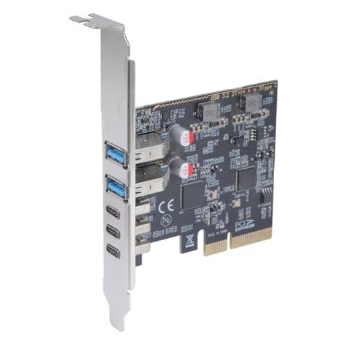 Tarjeta PCIe USB 3.2 Gen 2 para conectar múltiples discos SSD tipo C en el PC 4