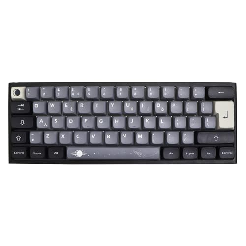 JSJTKeys UK Layout Keycaps - XDA Profile PBT ISO Keycap 136 Keys Apollo Theme Key Caps Suitable for Cherry Mx Switches 61/64/68/87/96/104/108 Mechanical Keyboards