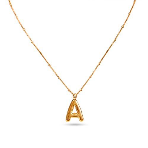 Image of Rubans Demi Fine Stainless Steel Alphabet Pendant CZ Gift for Women & Girls