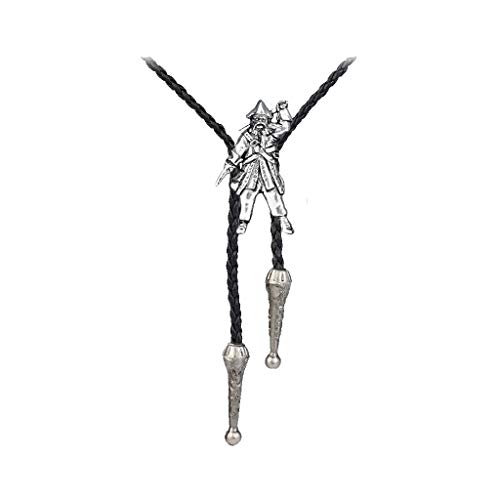 Cravate en étain pirate pp-g17 de 2 x 3,7 cm pour homme stylé