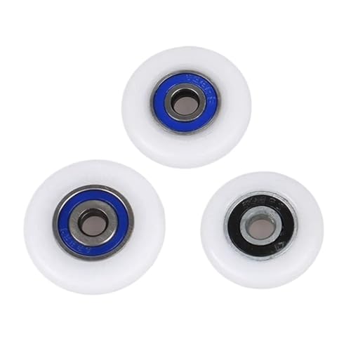 Roulettes de porte de douche 27mm coulissante en nylon avec vis pour quincaillerie de meuble