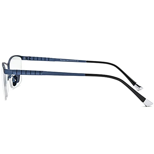 Image of FONEX Titanium Glasses Frame for Men,Square Eyewear Full Optical Eyeglasses F85641