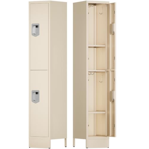 Image of BUTISOW 2 Door Metal Storage Locker for Gym Office, Heavy Duty Steel School
