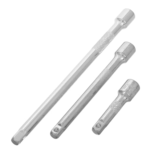 Veemoon 3pezzi Barre Di Estensione Per Chiavi Cricchetto Acciaio Al Cromo Vanadio Aste Di Prolunga Variabile Adatte Per Spazi Ristretti e Connessioni Sicure