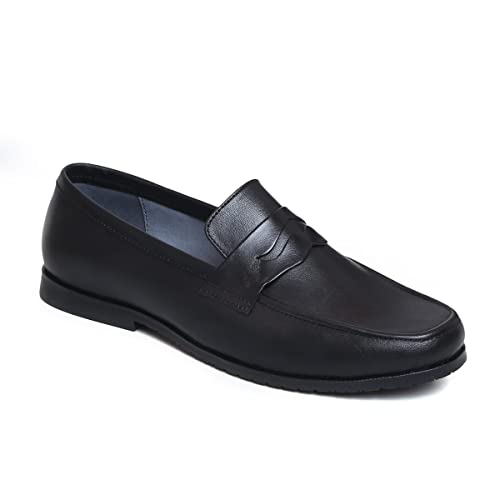 Image of Zoom Formal Shoes for Men Light-Weight, Flexible,Durable & Comfortable with Cushioned Insole for Office /Party A-1137 (Black)