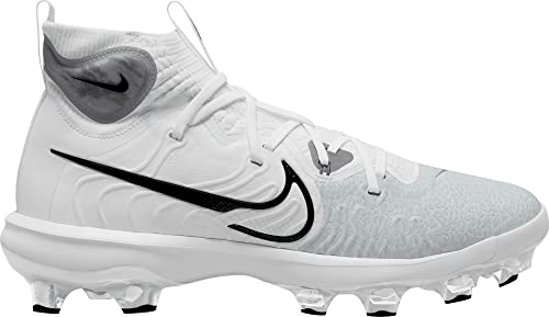 Nike Alpha Huarache NXT MCS DJ6519-100 White/Wolf Grey/Pure Platinum/Black Men's Baseball Cleats 13 US