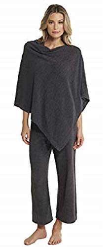 Barefoot Dreams CozyChic Ultra Lite Poncho, Carbon