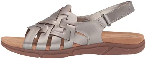 Easy Spirit Women's MARYAN Flat Sandal, Silver 060, 5.5 | Image 7