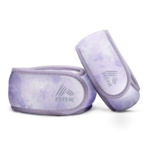 Image of RBX Wrist & Ankle Weights Set (2LB Pair /1LB Each), Adjustable Comfort Fit for Training & Toning