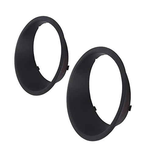 Hooke Road Matte Black Headlight Bezels Headlight Cover Trim For 2007-2015 Jeep Wrangler Jk & Wrangler Unlimited #TOP5