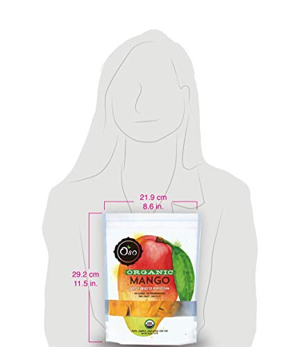 Oso Snacks Organic Dried Mango Slices, Premium Quality, No Added Sugar Or Preservatives, Big Pieces Only, 26Oz #TOP3