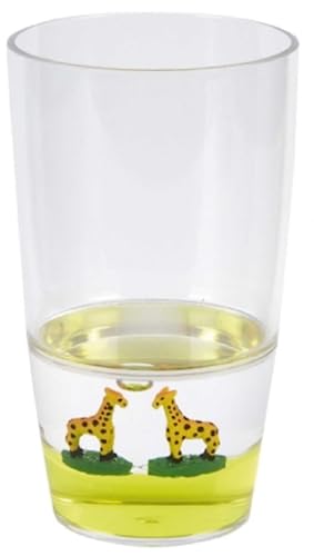 Gobelet girafe Ravensden aqua 12 cm pour les repas ludiques des enfants