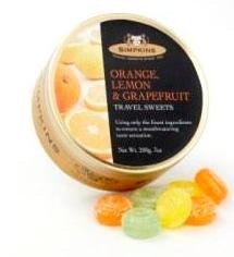 Simpkins Orange Lemon Grapefruit Drops (Economy Case Pack) 7 Oz Tin (Pack of 6) by Simpkins