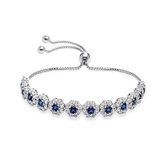 Blue Sapphire CZ Bolo
