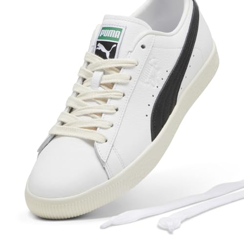 PUMA Mens Clyde Leather Lace Up Sneakers Shoes Casual - White - Size 8 M4