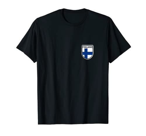 Flag Finland T-Shirt, Black