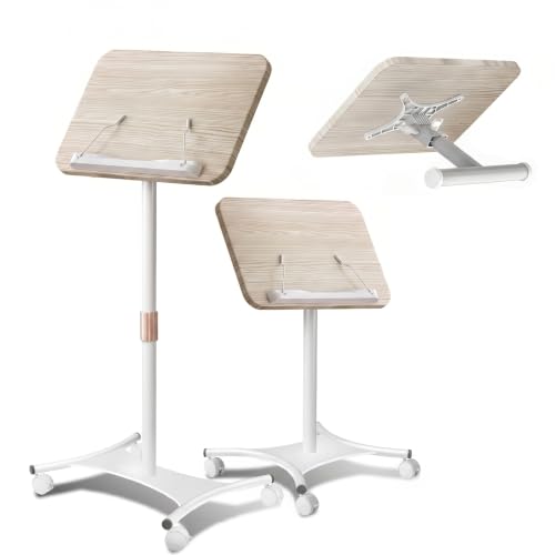 Image of 2-in-1 Floor Music Stand & Desktop Book Stand, 16.5 inch-51 inch Height Adjustable