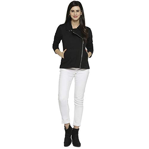 Image of PINACOLADA Full Sleeve Solid Women Casual Jacket(AUZ19 JKHNKSZIP W PLN BL AZ L)