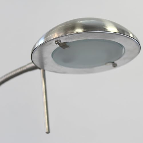 Lámpara de pie LED Olimpia para leer en el sofá con luz regulable y USB 7