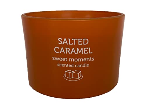 Pan Aroma Orange Decorative Holder & Scented Candle, Salted Caramel, 85G