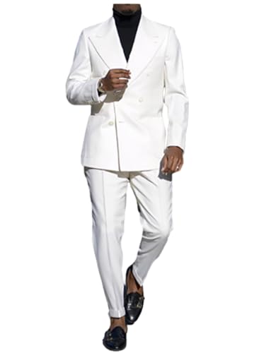 Costume Hommes à Revers en Pointe Kromoc - Ensemble Tailleur 2 Pièces Haute Finition