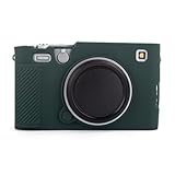 MUZIRI KINOKOO Tasche für Fujifilm X-E5/Fuji XE5 Digitalkamera – Weiche Silikon-Schutzhülle für Fuji X-E5 mit Matter Oberfläche und ergonomischem Griff – rutschfest und Kratzfest – Dunkelgrün
