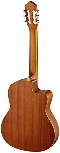 Ortega Guitars 6 String Family Series Pro Solid Top Acoustic-Electric Nylon Classical Guitar W/Bag, Left-Handed (Rce131L) #TOP1