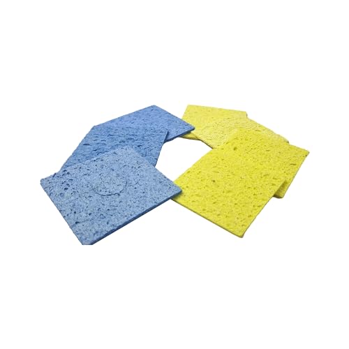 Image of Soldering Iron Transfer Sponges - Premium Solder Tip Cleaning Pads (Pack of 10) for Precision Welding and Enhanced Durability inch