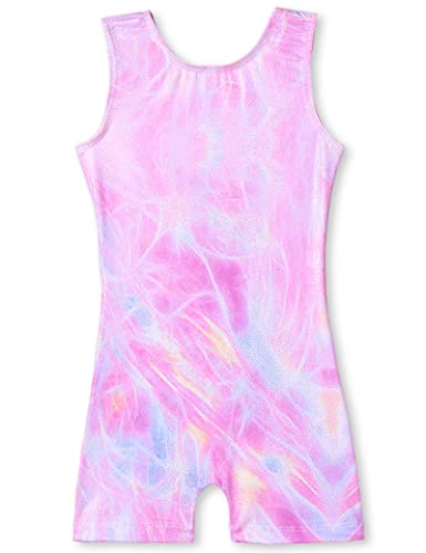Image of TENVDA Leotards for Girls Gymnastics One Piece Biketard(Multiple Colors) | Sparkly sleeveless unitards