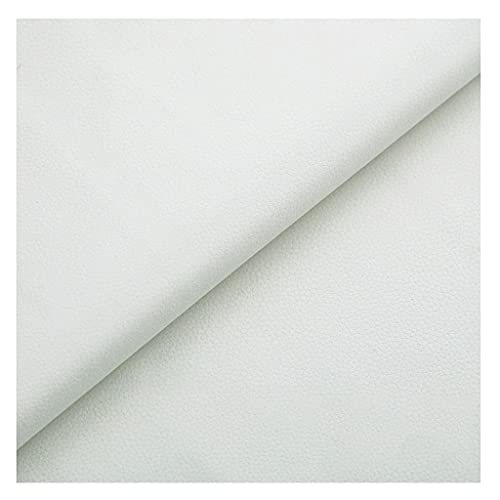 Faux similicuir en tissu blanc de 1.45x4m pour coudre vos vestes et jupes tendances fait main