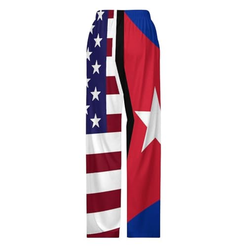 American And Cuban FlagChildren's Casual Pajamas140CM4