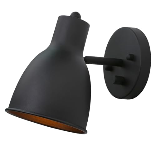 Image of Pathson Dimmable Wall Sconce Lighting with Adjustable Light Head, Vintage Metal Wall Vanity Lighting, Hardwired Bedside Wall Light Lamp for Bedroom Living Room Bathroom Dining Room Study Room
