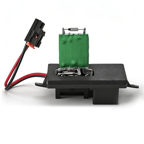 Image of Blower Motor Resistor 89019089 | Compatible with 1999-2006 Chevy Silverado /GMC Sierra | 2000-2002 GMC Yukon, Replaces# 15305077, 89019089, 22807122 ，973-004(2 Holes Mounting Flange and 7 pins)