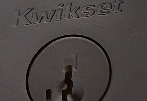Kwikset 158RDT-514S Milan Single Cylinder Deadbolt with Smartkey Technology, Iron Black,Matte Black, 2.6 x 1.4