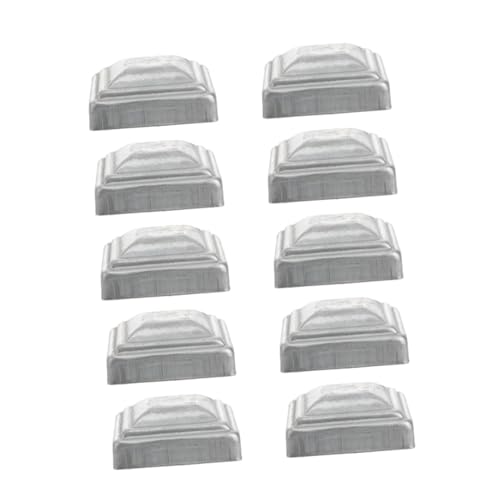 DOITOOL 10 piezas Cubiertas de Postes de Hierro para Barandillas Tapas Cuadradas para Vallas Protectoras y Resistentes para Postes Metálicos de Jardín y Obras Fáciles de Instalar Diseño
