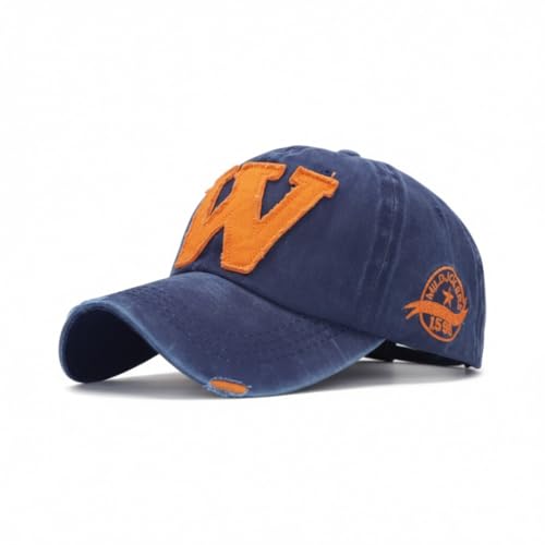 Boné Baseball Vintage W Original – Aba Curva Algodão Lavado – Luke Sports (Azul)