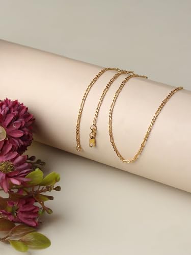 22Kt Gold Plated Spiritual Tamil Om 92.5% Purity Chain_Eu15643