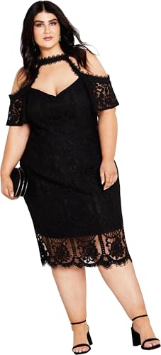 Image of City Chic Plus Size Dress, Pippa Lace Dress