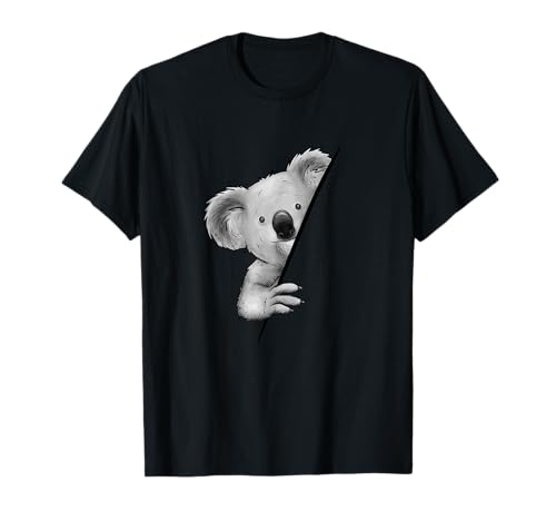 Lässiges Beuteltier Funky Koalabär Illustration Koala T-Shirt