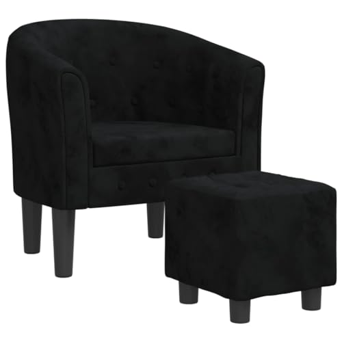 vidaXL Fauteuil Cabriolet avec Repose-Pied, Chaise avec Accoudoirs, Canapé avec Dossier, Siège...